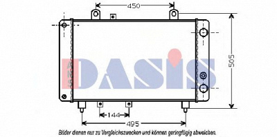 AKS DASIS 060140n -  Радиатор, охлаждение двигателя